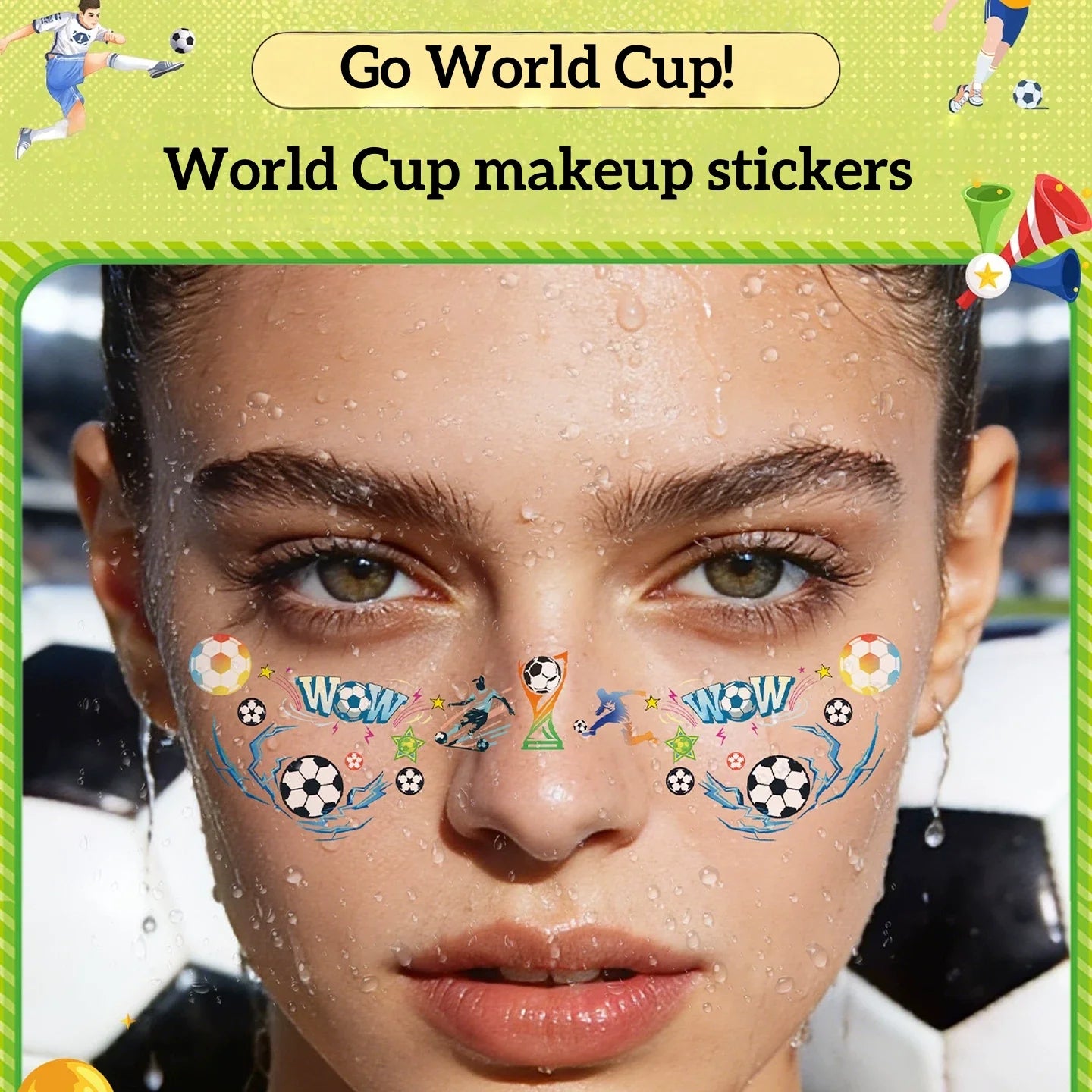 World Cup makeup stickers