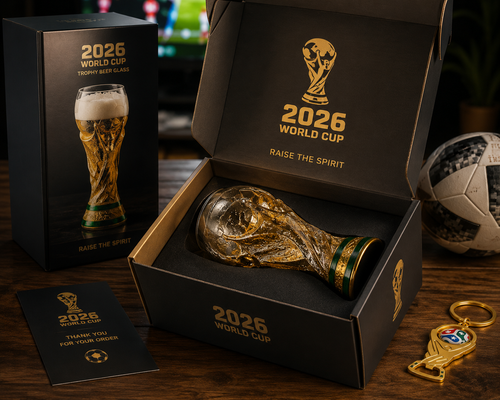 Premium 2026 World Cup Trophy Beer Glass